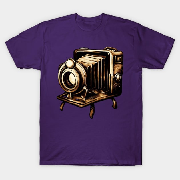 Vintage Camera T-Shirt by Donkeh23